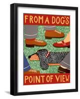 From A Dog'S Point Of View Black And Tan-Stephen Huneck-Framed Giclee Print