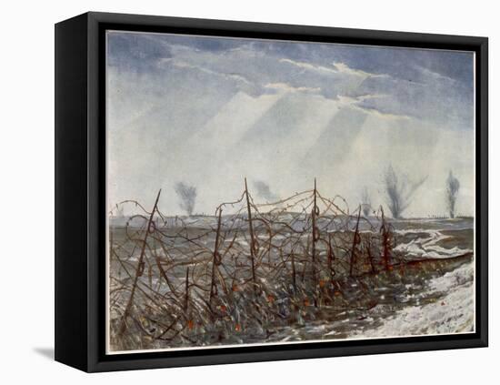 From a Front Line Trench, British Artists at the Front, Continuation of the Western Front, 1918-Christopher Richard Wynne Nevinson-Framed Stretched Canvas
