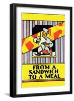 From a Sandwich To a Meal-null-Framed Art Print