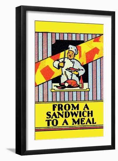 From a Sandwich To a Meal-null-Framed Art Print