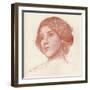 'From a study in sanguine', c1899-John William Waterhouse-Framed Giclee Print