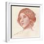 'From a study in sanguine', c1899-John William Waterhouse-Framed Giclee Print