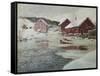 From Akers River, 1901-Fritz Thaulow-Framed Stretched Canvas