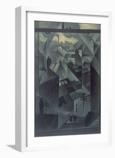 From an Office Window, 1918-Christopher Richard Wynne Nevinson-Framed Giclee Print