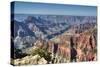 From Bright Angel Point, North Rim, Grand Canyon National Park, UNESCO World Heritage Site, Arizona-Richard Maschmeyer-Stretched Canvas