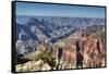 From Bright Angel Point, North Rim, Grand Canyon National Park, UNESCO World Heritage Site, Arizona-Richard Maschmeyer-Framed Stretched Canvas