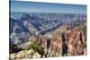 From Bright Angel Point, North Rim, Grand Canyon National Park, UNESCO World Heritage Site, Arizona-Richard Maschmeyer-Stretched Canvas