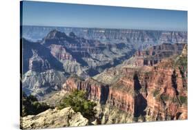 From Bright Angel Point, North Rim, Grand Canyon National Park, UNESCO World Heritage Site, Arizona-Richard Maschmeyer-Stretched Canvas