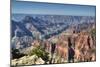 From Bright Angel Point, North Rim, Grand Canyon National Park, UNESCO World Heritage Site, Arizona-Richard Maschmeyer-Mounted Photographic Print