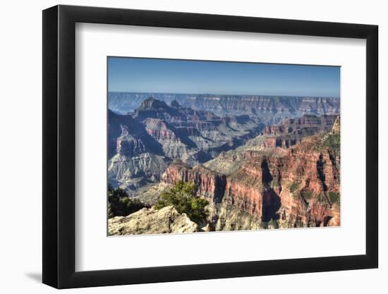 From Bright Angel Point, North Rim, Grand Canyon National Park, UNESCO World Heritage Site, Arizona-Richard Maschmeyer-Framed Photographic Print