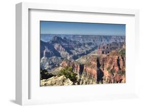 From Bright Angel Point, North Rim, Grand Canyon National Park, UNESCO World Heritage Site, Arizona-Richard Maschmeyer-Framed Photographic Print