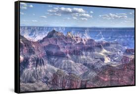 From Bright Angel Point, North Rim, Grand Canyon National Park, UNESCO World Heritage Site, Arizona-Richard Maschmeyer-Framed Stretched Canvas