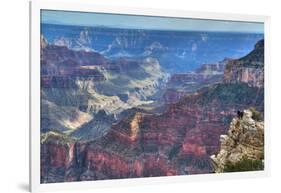 From Bright Angel Point, North Rim, Grand Canyon National Park, UNESCO World Heritage Site, Arizona-Richard Maschmeyer-Framed Photographic Print