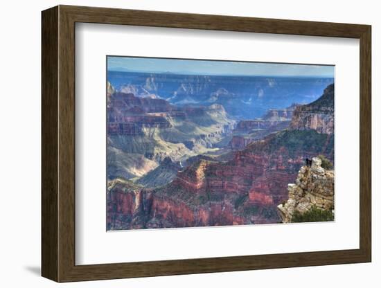 From Bright Angel Point, North Rim, Grand Canyon National Park, UNESCO World Heritage Site, Arizona-Richard Maschmeyer-Framed Photographic Print