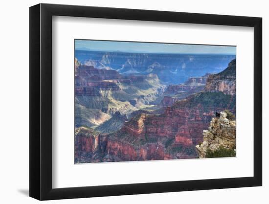 From Bright Angel Point, North Rim, Grand Canyon National Park, UNESCO World Heritage Site, Arizona-Richard Maschmeyer-Framed Photographic Print