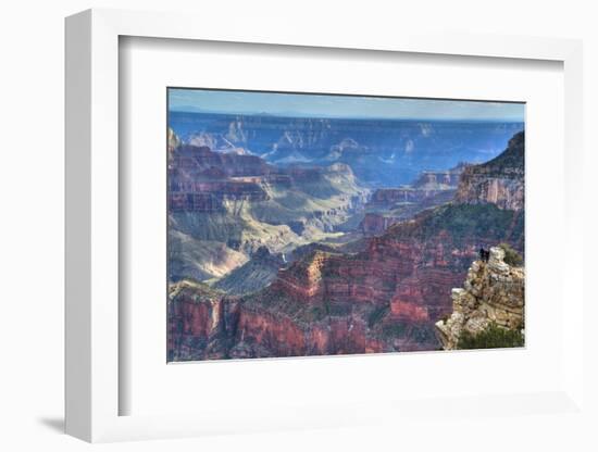 From Bright Angel Point, North Rim, Grand Canyon National Park, UNESCO World Heritage Site, Arizona-Richard Maschmeyer-Framed Photographic Print