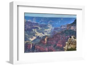 From Bright Angel Point, North Rim, Grand Canyon National Park, UNESCO World Heritage Site, Arizona-Richard Maschmeyer-Framed Photographic Print