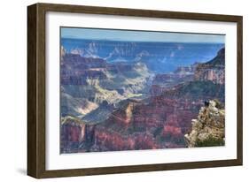 From Bright Angel Point, North Rim, Grand Canyon National Park, UNESCO World Heritage Site, Arizona-Richard Maschmeyer-Framed Photographic Print