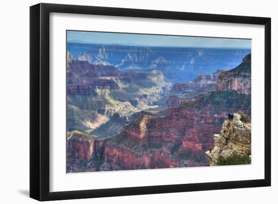 From Bright Angel Point, North Rim, Grand Canyon National Park, UNESCO World Heritage Site, Arizona-Richard Maschmeyer-Framed Photographic Print