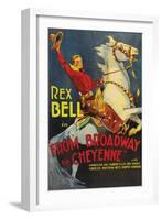 From Broadway to Cheyenne-null-Framed Art Print