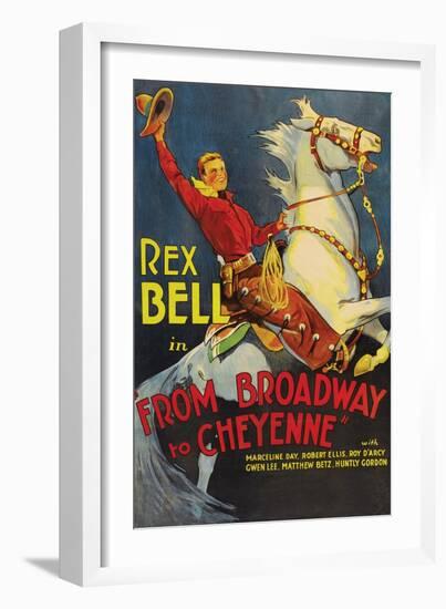 From Broadway to Cheyenne-null-Framed Art Print