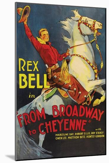From Broadway to Cheyenne-null-Mounted Art Print