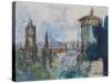 From Calton Hill, Edinburgh-Ann Oram-Stretched Canvas