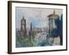 From Calton Hill, Edinburgh-Ann Oram-Framed Giclee Print