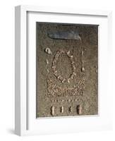 From Caves of Balzi Rossi, Barma Grande Cave, Triple Burial of Cro-Magnon Type Skeleton-null-Framed Giclee Print