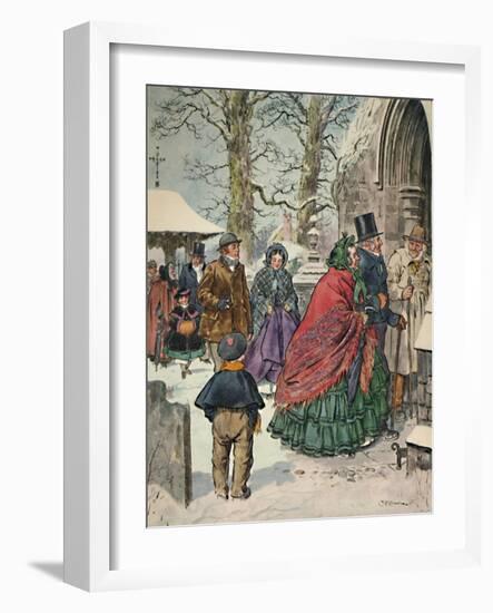 'From 'Christmas'. Alexander Smith's Essays 'Dreamthorp,' 1862, (1923)-Charles Edmund Brock-Framed Giclee Print