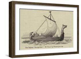 From England, Bound for India! the Serapis of a Thousand Years Ago-null-Framed Giclee Print