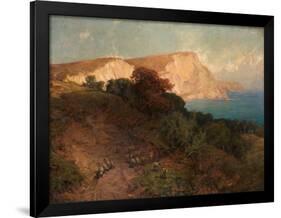 From English Seas - White Nose Cliff, the Highest in Dorset, C.1910-Joseph Langsdale Pickering-Framed Giclee Print