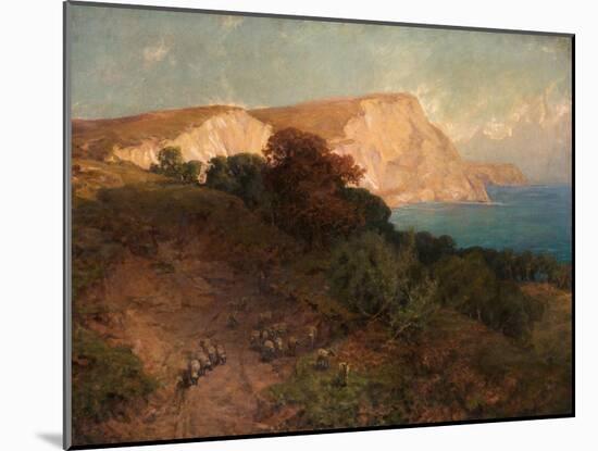 From English Seas - White Nose Cliff, the Highest in Dorset, C.1910-Joseph Langsdale Pickering-Mounted Giclee Print