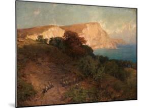 From English Seas - White Nose Cliff, the Highest in Dorset, C.1910-Joseph Langsdale Pickering-Mounted Giclee Print