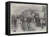 From Euston to Klondike, Main Street, Dawson City-Paul Frenzeny-Framed Stretched Canvas