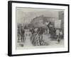 From Euston to Klondike, Main Street, Dawson City-Paul Frenzeny-Framed Giclee Print