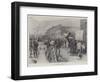 From Euston to Klondike, Main Street, Dawson City-Paul Frenzeny-Framed Giclee Print