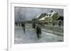 From Gronland Kristiania  Oslo, 1888 oil on panel-Fritz Thaulow-Framed Giclee Print