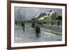 From Gronland Kristiania  Oslo, 1888 oil on panel-Fritz Thaulow-Framed Giclee Print