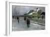 From Gronland Kristiania  Oslo, 1888 oil on panel-Fritz Thaulow-Framed Giclee Print