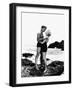 FROM HERE TO ETERNITY, 1953 directed by FRED ZINNEMANN Burt Lancaster and Deborah Kerr (b/w photo)-null-Framed Photo