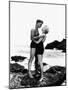 FROM HERE TO ETERNITY, 1953 directed by FRED ZINNEMANN Burt Lancaster and Deborah Kerr (b/w photo)-null-Mounted Photo