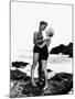 FROM HERE TO ETERNITY, 1953 directed by FRED ZINNEMANN Burt Lancaster and Deborah Kerr (b/w photo)-null-Mounted Photo