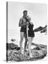 FROM HERE TO ETERNITY, 1953 directed by FRED ZINNEMANN Burt Lancaster and Deborah Kerr (b/w photo)-null-Stretched Canvas