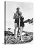 FROM HERE TO ETERNITY, 1953 directed by FRED ZINNEMANN Burt Lancaster and Deborah Kerr (b/w photo)-null-Stretched Canvas