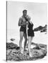 FROM HERE TO ETERNITY, 1953 directed by FRED ZINNEMANN Burt Lancaster and Deborah Kerr (b/w photo)-null-Stretched Canvas