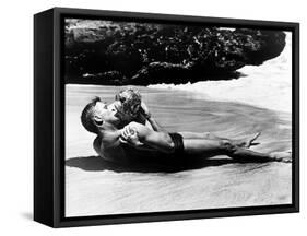 From Here to Eternity, Burt Lancaster, Deborah Kerr, 1953-null-Framed Stretched Canvas