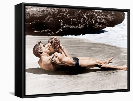 From Here to Eternity, Burt Lancaster, Deborah Kerr, 1953-null-Framed Stretched Canvas