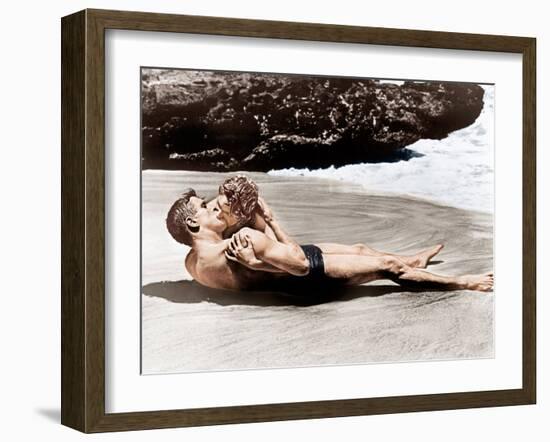 From Here to Eternity, Burt Lancaster, Deborah Kerr, 1953-null-Framed Photo