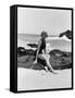 From Here to Eternity by FredZinnemann with Deborah Kerr (1921 - 2007), here 1953 (b/w photo)-null-Framed Stretched Canvas